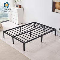 JULEI DJ-PK23 Cadre de lit en acier pour lit Queen, Twin, Full, Double, base plateforme métallique, portable