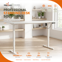 Cadre de bureau électrique moderne réglable en hauteur avec moteur unique, capacité de charge de 70 kg, pour bureau à domicile et étude