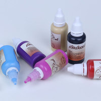 GP Multi-fonctionnel Longue durée 30 ml à base d'eau Gel UV brillant pour ongles Encre acrylique Aérographe qui brille dans le noir