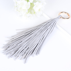 Novel Leather Tassel Keychain <b>Car</b> Key Chain Holder Bag Charm Pendant Accessories Trinket Keyfob <b>Keyring</b> Gift Women Men Jewelry - Product Image 3