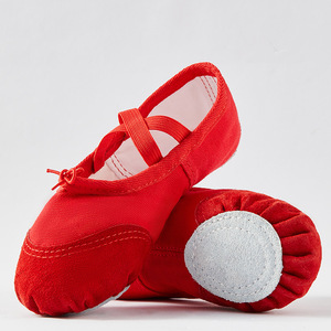 Chlidrens Zapatos <span class=keywords><strong>de</strong></span> baile <span class=keywords><strong>de</strong></span> <span class=keywords><strong>ballet</strong></span> negro <span class=keywords><strong>Zapatillas</strong></span> <span class=keywords><strong>de</strong></span> bailarina <span class=keywords><strong>de</strong></span> suela dividida Zapatos <span class=keywords><strong>de</strong></span> entrenamiento <span class=keywords><strong>de</strong></span> yoga con cordones para niñas - Product Image 4