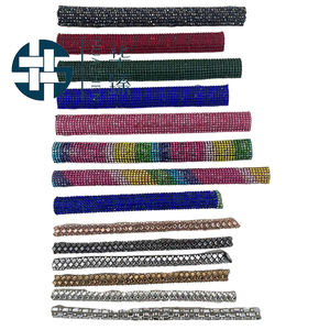 Zapatilla de cuerda de diamantes de imitación personalizada, correa de encaje de diamante para mujer, Correa Sexy con cordones para pies, decoración de zapatos, Serie de diamantes de imitación - Product Image 1