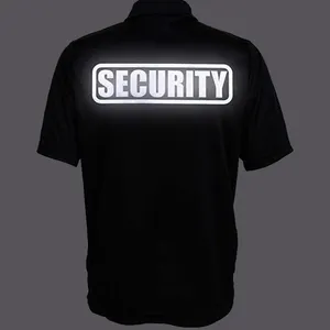 Camiseta polo com logotipo reflexivo, camisa de algodão, ajuste clássico, proteção polo, camiseta esportiva, personalizada, casual