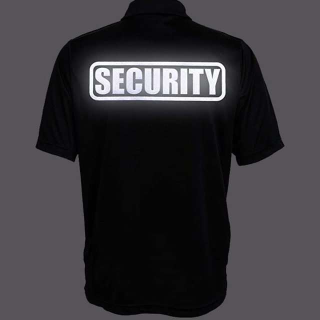 Reflective Logo Performance Polo Shirt Cotton Classic Fit Security Guard Polo Shirts Sport T-Shirt Custom Casual Polos