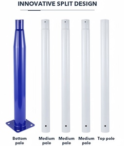 Palo per Lampione Solare a LED da Giardino in Acciaio Q235 Zincato, Tipo Split, 3m-6m, Garanzia 10 Anni, Pali per Illuminazione Esterna - Product Image 2
