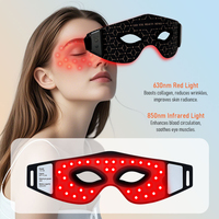 Lunettes de massage LED à thérapie photonique de type vertical 2026, lumière rouge (660nm 850nm), en silicone, pour traitement oculaire, usage domestique, portables