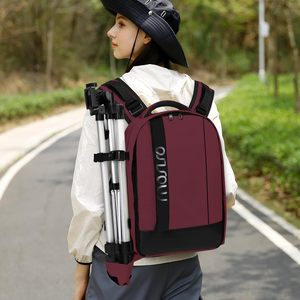 Free Sample Factory PULUZ Outdoor Portable Waterproof Scratch-proof Dual Shoulders <b>Backpack</b> Handheld PTZ Stabilizer Camera Bag - Product Image 1