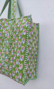 Sac fourre-tout en coton 100% réversible, grand, multicolore, imprimé animal, bohème, fait à la main, écologique, durable, robuste, pour les courses - Product Image 3