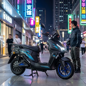 Scooter électrique de banlieue haut de gamme 72V pour adultes 2026 avec porte-bagages arrière et pare-brise avant - Product Image 2