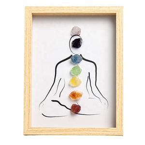 Cadre <span class=keywords><strong>photo</strong></span> en cristal à sept chakras avec lumière LED Casiletti Seven Chakra Décor de cadre <span class=keywords><strong>photo</strong></span> en cristal naturel - Product Image 5