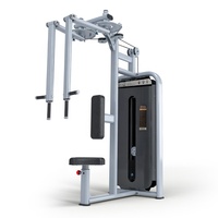 Machine commerciale à charge par poulie pour exercices dorsaux, pectoraux et fessiers assis (Pec Deck, Reverse Fly, Chest Fly) pour la musculation en salle de sport
