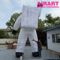 Grande décoration gonflable d'astronaute pour accessoires de scène, ballon d'astronaute imprimé DIY pour événements de festivals scientifiques