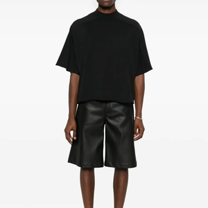 เสื้อยืดฟุตบอลผู้ชายแบบครอป 200gsm ลายวินเทจ ทรงโอเวอร์ไซส์ ทรงบ็อกซี่ ผ้าฝ้ายถัก 100% ไหล่ตก พิมพ์ลายตัวอักษร - Product Image 2