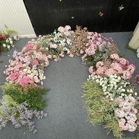 Arche de fleurs personnalisée de haute qualité, arche de mariage en soie artificielle pour événement de mariage, décoration extérieure