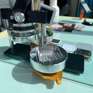 Hot Bán Quảng Trường 50x50mm Nút Nhà Sản Xuất Kit Huy Hiệu Nhà Sản Xuất Ảnh Nam Châm Máy Làm Cho Tự Làm - Product Image 4