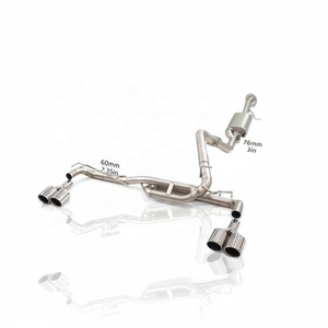 Système d'échappement personnalisé en acier inoxydable ING pour <span class=keywords><strong>Audi</strong></span> A3 S3 <span class=keywords><strong>RS3</strong></span> 8V Berline <span class=keywords><strong>Sportback</strong></span>, système Catback haute performance à flux élevé avec quatre sorties - Product Image 1