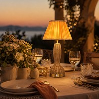 Lampe de table sans fil rechargeable en rotin naturel, abat-jour tressé, batterie 5200 mAh, commande tactile, idéale pour hôtels et décoration intérieure