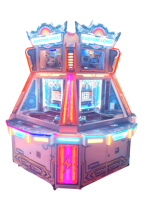 Machine de poussoir de pièce de monnaie à revenu élevé bon marché pour 1 joueur Machine de jeu de poussoir de quart de pièce de monnaie Trou de bonus