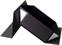 Boîte cadeau magnétique de luxe avec logo personnalisé en relief, doublure en éponge, emballage en carton rigide recyclable pour boîtes à thé