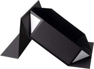 Boîte à thé personnalisée avec logo, boîte cadeau magnétique de luxe, emballage en carton rigide recyclable avec insert noir - Product Image 5