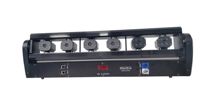 Projecteur laser à 6 têtes mobiles, faisceau rouge 3000mW, scanner de lignes DJ, contrôle DMX512, Pan/Tilt 120/270, pour parcs à thème, indice de protection IP33
