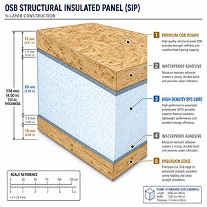 Panel Sándwich Compuesto <span class=keywords><strong>OSB</strong></span>, Sistema de Paneles Estructurales Aislados <span class=keywords><strong>para</strong></span> Construcción Modular, Instalación Rápida, Ahorro de Energía, Pared y <span class=keywords><strong>Techo</strong></span> - Product Image 6