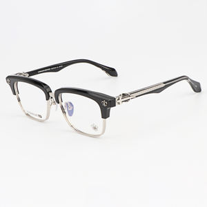 8301 Monturas Ópticas Universales para Diseñar la Forma <span class=keywords><strong>del</strong></span> Rostro, Titanio Sólido Ultraligero, Acetato Resistente a la Corrosión, <span class=keywords><strong>Gafas</strong></span> Anti-Reflejos - Product Image 5