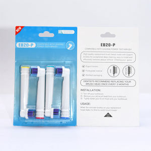 Testine di ricambio per spazzolino doppio pulito orale <span class=keywords><strong>B</strong></span> <span class=keywords><strong>compatibili</strong></span> con lo spazzolino elettrico USB realizzato in materiale resistente in setola - Product Image 6