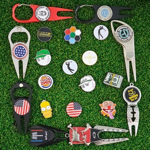 ตราประทับกันน้ำแบบพับได้พิเศษ ลายเส้นคอง ประดับเพชรระยิบระยับ ตำแหน่งจัดเรียงแบบพิเศษ สีบรอนซ์  ลูกกอล์ฟแบบกำหนดเอง - Product Image 5