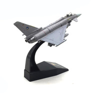 Penjualan terlaris skala 1/100 Model pesawat tempur paduan logam Modern Typhoon EF2000 Eropa kualitas tinggi Angkatan Udara Jerman