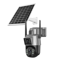 Cámara de Seguridad Ubox 4G con Energía Solar, V380, Doble Lente, Inalámbrica, Visión Nocturna, con Batería para Exteriores, Venta al Por Mayor