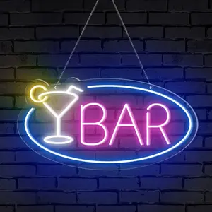 GOLDMORE1 commercio all'ingrosso Led pubblicità insegna al Neon aperta Flex personalizzata insegne luminose al Neon fai da te insegna al Neon personalizzata per la decorazione del Bar