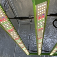 Interrupteurs séparés pour UV/IR, KingBrite P55 480W Samsung LM301H EVO Blanc menthe + 660nm Vert UV IR Lampe de culture LED à barre rotative