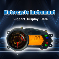 Speedometer LED LCD berkualitas tinggi harga murah odometer tahan air untuk sepeda motor cocok untuk Bajaj Pulsar 135 LS