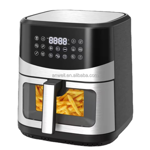 ANWELL al por mayor, nuevas freidoras de aire inteligentes digitales con IA de 9L, 10L, 11L, grandes, tipo horno y grill, SKD/CKD - Product Image 1