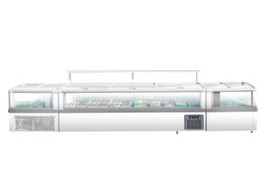 Supermercato minimarket congelatore con finestra anteriore isola Cabinet fabbrica all'ingrosso