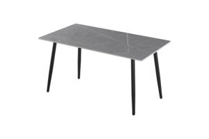 Tables à manger rectangulaires <span class=keywords><strong>Ginza</strong></span> 8 places en métal et pierre, style italien moderne, tables de luxe, plateau en marbre, table laminée - Product Image 3