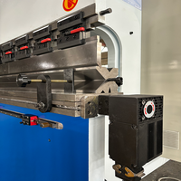 WE67K-220/3200 sepenuhnya otomatis disinkronkan CNC tekan rem mesin Bending OK untuk lembar logam & baja 3200mm meja kerja