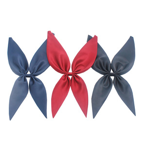 Nœud papillon uni en soie pour femme, style Goldfish Knot, sans triangle, pour uniforme JK - Product Image 1