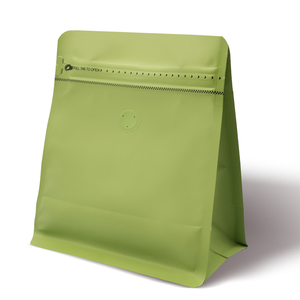 Logo tùy chỉnh tự niêm phong 250g in đáy phẳng bao bì nhựa hạt cà phê túi có van khí và dây kéo - Product Image 2