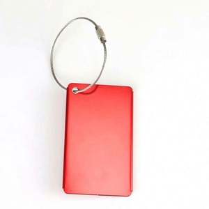 1ชิ้นป้ายห้อยกระเป๋าโลหะแบบเรียบง่ายสำหรับผู้หญิงกระเป๋าเดินทางผู้ชายป้ายติดป้ายชื่อกระเป๋าเดินทางวันหยุดเครื่องบินอุปกรณ์เสริมการเดินทางอลูมิเนียมอัลลอย - Product Image 5