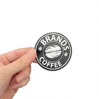 Étiquette ronde autocollante imperméable pour impression de logo OEM pour usage en café, autocollant rond, pegatinas, etiqueta adhesiva pour tasse à café