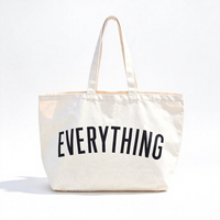Sac fourre-tout en toile recyclée Sherwin Fashion avec poignée en toile pour femmes, idéal pour le shopping, les week-ends, les voyages, logo personnalisé imprimé, fermeture à glissière