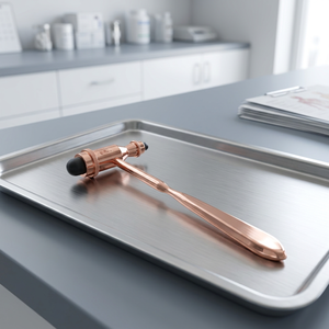 Marteau réflexe à percussion en or rose, manuel, léger, instrument chirurgical de classe I, outil orthopédique - Product Image 3
