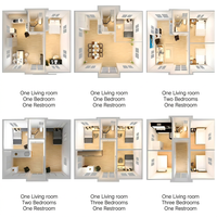 Maison modulaire personnalisée en conteneur, maison préfabriquée miniature, panneau sandwich, maison portable pour usage résidentiel en villa