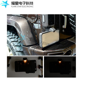 Support de plaque d'immatriculation arrière électronique Flare Star avec éclairage LED, accessoire pour véhicule tout-terrain - Product Image 4