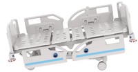Lit d'hôpital électrique HECAI avec moteur Linak, télécommande, 5 fonctions, tête et pieds amovibles en PP, alliage d'aluminium, certifié CE/ISO