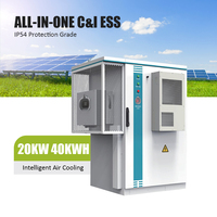 Kit de stockage d'énergie solaire hybride 40 kWh 50 kWh 20 kW 30 kW avec onduleur et batterie tout-en-un pour la maison