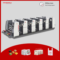 Machine d'impression flexographique automatique à grande vitesse Chaoxu, entièrement servo-assistée, pour l'impression de boîtes en papier, de sacs en plastique et de sacs en papier