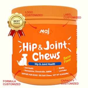Suplemento OEM para Mascotas para la Salud de Cadera y Articulaciones en Perros con Glucosamina, Condroitina y MSM, Cúrcuma Orgánica y Mejillón de Labio Verde - Product Image 2